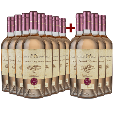 8+4 Flaschen Portocanale di Cesenatico Rosato Sangiovese 2021