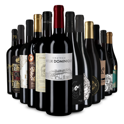 12x1 Wine in Black Rotwein Bestseller Set