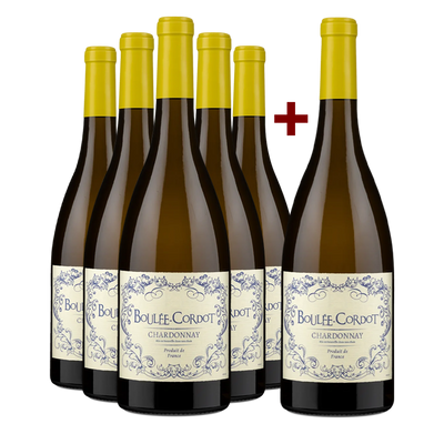 5+1 Flaschen Les Producteurs Réunis Chardonnay Boulée-Cordot 2021