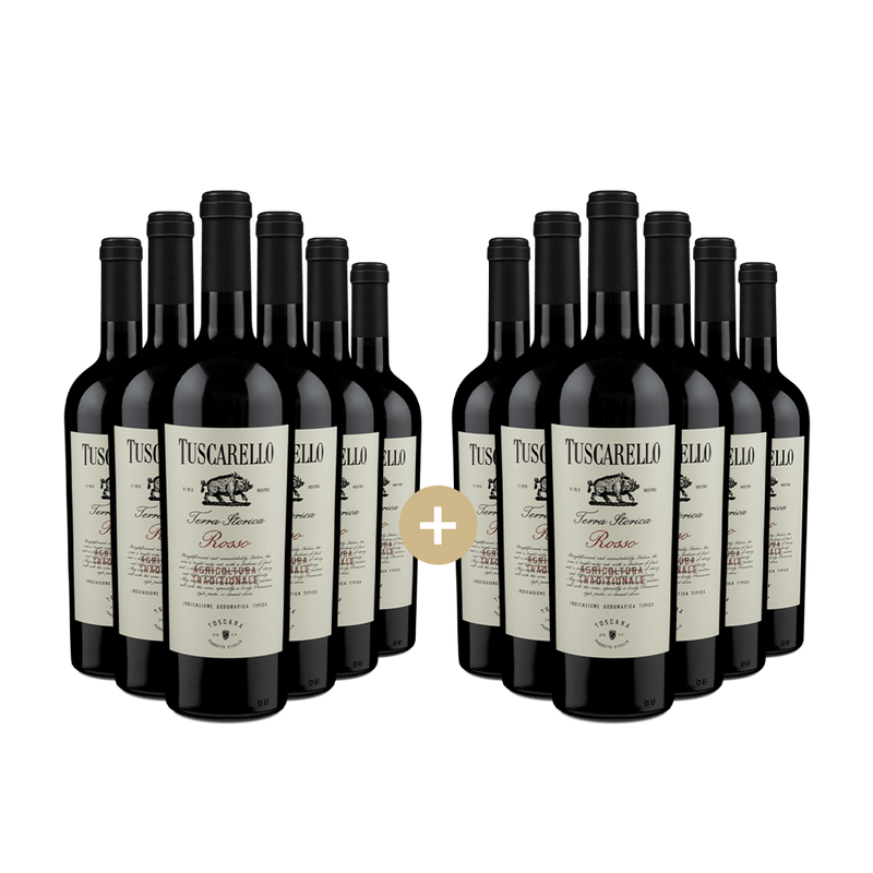 6+6 Flaschen Tuscarello Toscana 2019