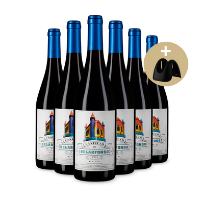 6 Flaschen Bodegas Canopy Castillo de Belarfonso 2021 + Kapselschneider