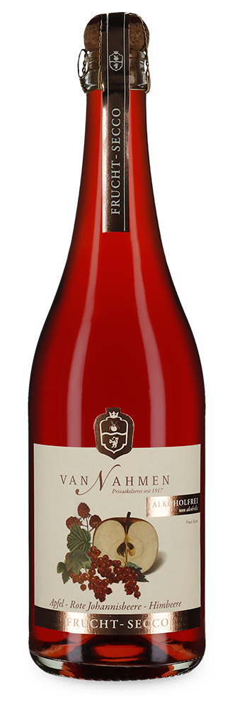 Apfel Rote Johannisbeere Himbeere Fruchtsecco alkoholfrei