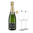 Deluxe-Set: Tradition Verzenay Grand Cru brut + 2 Gläser
