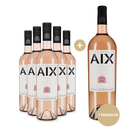 5 Flaschen + Magnum: AIX Rosé Coteaux d'Aix-en-Provence 2023