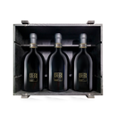 3 Flaschen Feudi Studi Rosamilia Taurasi Vertikale in der Holzkiste 2014-2016-2018