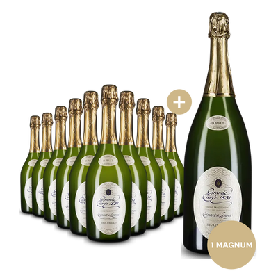10 Flaschen Grande Cuvée 1531 de Aimery + Gratis-Magnum