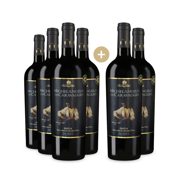 4+2 Flaschen Michelangelo da Caravaggio Emilia Romagna Rosso 2022