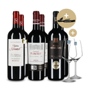 Cru Bourgeois deluxe: 3x2 Flaschen + Kellnermesser & zwei Gläser