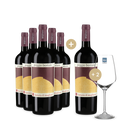 5+1 Flaschen Poggio Bestiale Maremma 2019 + 2 Weingläser
