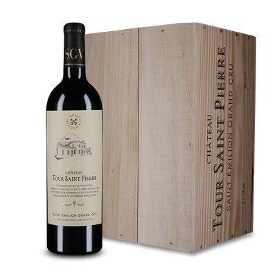 6 Flaschen Saint-Émilion Grand Cru in Holzkiste 2022