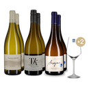 3x2 Sauvignon Blanc Premium Paket + 2 Weingläser